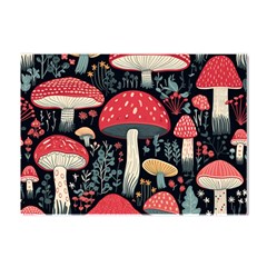 Mushrooms Psychedelic Crystal Sticker (a4) by Grandong