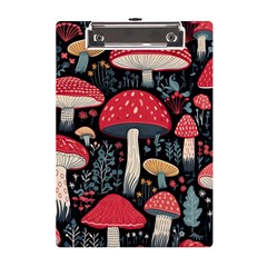 Mushrooms Psychedelic A5 Acrylic Clipboard by Grandong