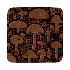 Mushrooms Psychedelic Square Wood Guitar Pick Holder Case And Picks Set