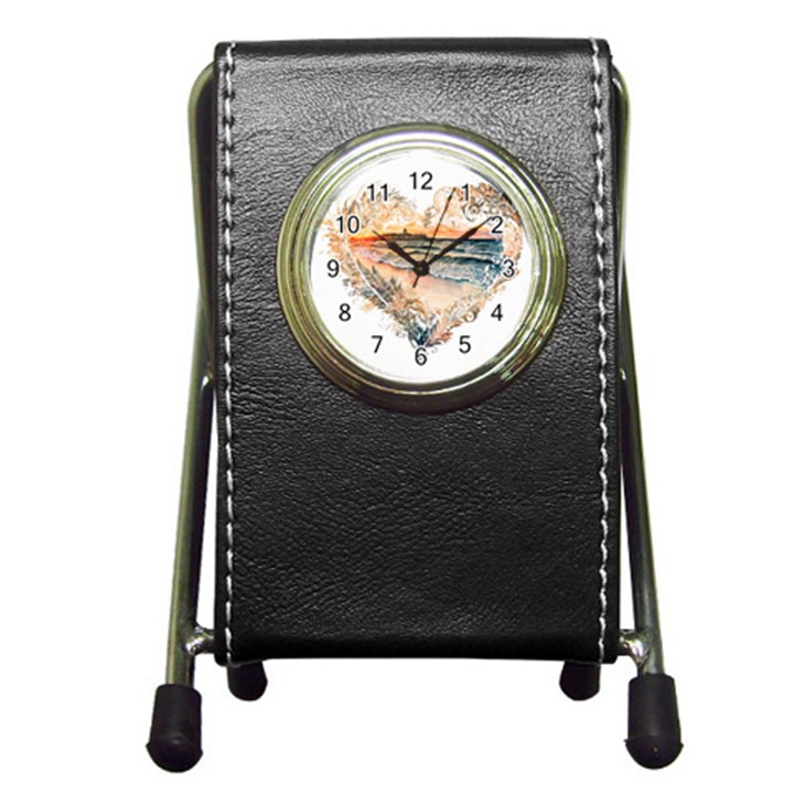 Mandalas-1084082 Ai-generated-7899053 Pen Holder Desk Clock