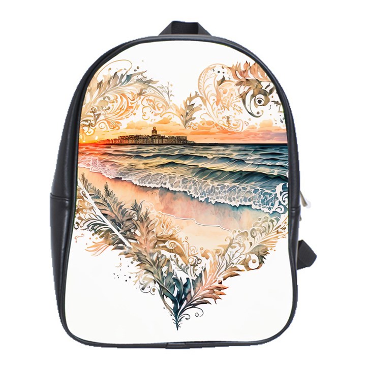 Mandalas-1084082 Ai-generated-7899053 School Bag (XL)