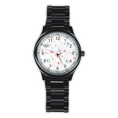 Background-1814372 Stainless Steel Round Watch