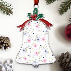 Background-1814372 Metal Holly Leaf Bell Ornament by lipli