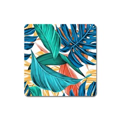 Leaves-3923413 Square Magnet by lipli