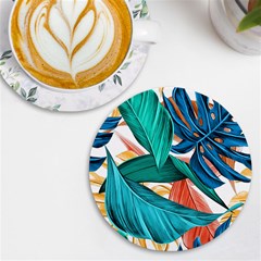 Leaves-3923413 Uv Print Round Tile Coaster by lipli