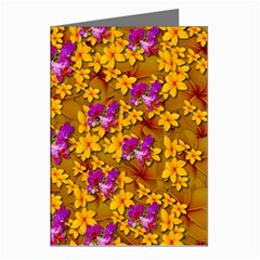 Blooming Flowers Of Orchid Paradise Greeting Cards (pkg Of 8) by pepitasart