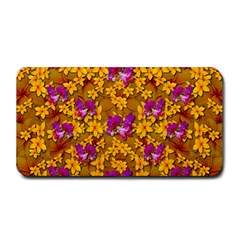 Blooming Flowers Of Orchid Paradise Medium Bar Mat by pepitasart