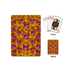 Blooming Flowers Of Orchid Paradise Playing Cards Single Design (mini)