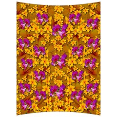 Blooming Flowers Of Orchid Paradise Back Support Cushion by pepitasart