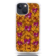 Blooming Flowers Of Orchid Paradise Iphone 13 Mini Tpu Uv Print Case by pepitasart