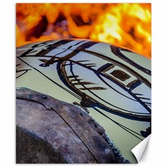 Candombe Drum Being Tempering At Street Closeup Shot Canvas 8  X 10  by dflcprintsclothing