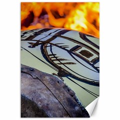 Candombe Drum Being Tempering At Street Closeup Shot Canvas 12  X 18  by dflcprintsclothing