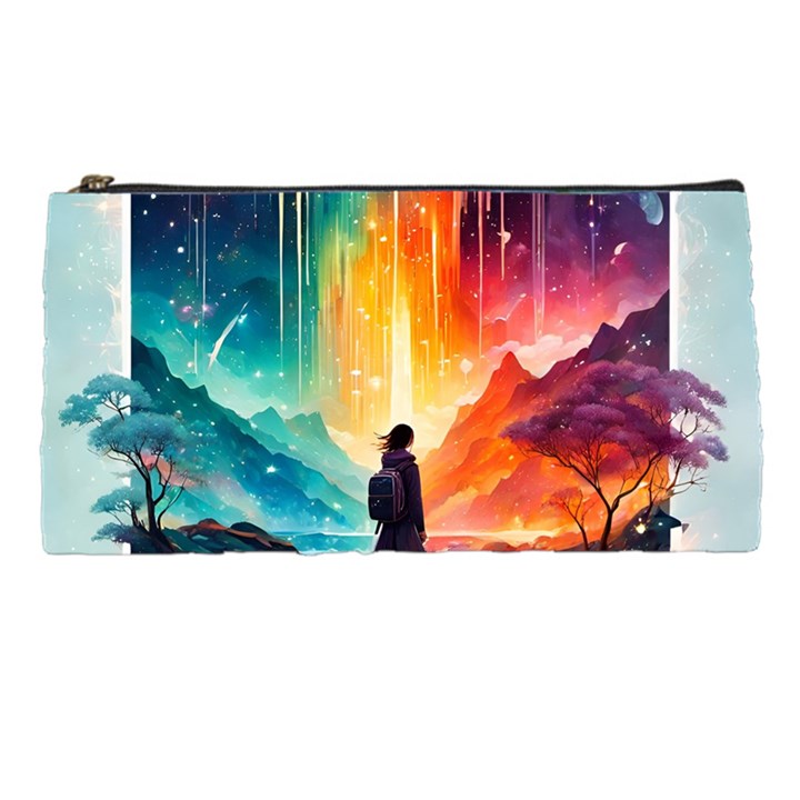 Starry Night Wanderlust: A Whimsical Adventure Pencil Case