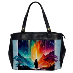 Starry Night Wanderlust: A Whimsical Adventure Oversize Office Handbag by stine1