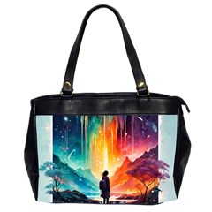 Starry Night Wanderlust: A Whimsical Adventure Oversize Office Handbag (2 Sides) by stine1