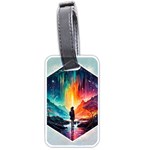 Starry Night Wanderlust: A Whimsical Adventure Luggage Tag (one side) Front