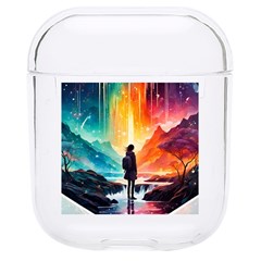 Starry Night Wanderlust: A Whimsical Adventure Hard Pc Airpods 1/2 Case by stine1