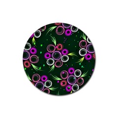 Floral-5522380 Rubber Coaster (round) by lipli