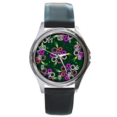 Floral-5522380 Round Metal Watch by lipli