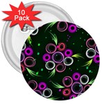 Floral-5522380 3  Buttons (10 pack)  Front