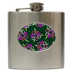 Floral-5522380 Hip Flask (6 Oz) by lipli