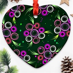 Floral-5522380 Heart Ornament (two Sides)