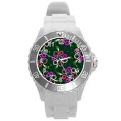 Floral-5522380 Round Plastic Sport Watch (l) by lipli