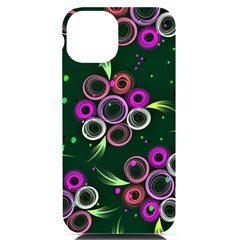 Floral-5522380 Iphone 14 Black Uv Print Case by lipli