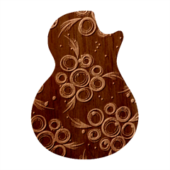 Floral-5522380 Guitar Shape Wood Guitar Pick Holder Case And Picks Set