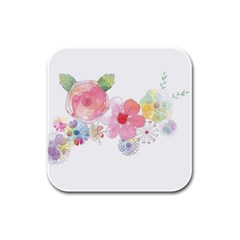 Flower-2342706 Rubber Square Coaster (4 Pack) by lipli