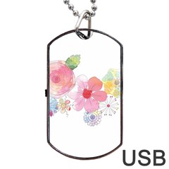 Flower-2342706 Dog Tag Usb Flash (two Sides) by lipli