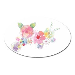 Flower-2342706 Oval Magnet by lipli