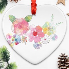 Flower-2342706 Heart Ornament (two Sides)