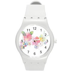 Flower-2342706 Round Plastic Sport Watch (m)