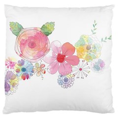 Flower-2342706 Large Cushion Case (one Side)