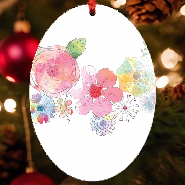 Flower-2342706 UV Print Acrylic Ornament Oval