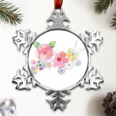 Flower-2342706 Metal Small Snowflake Ornament by lipli