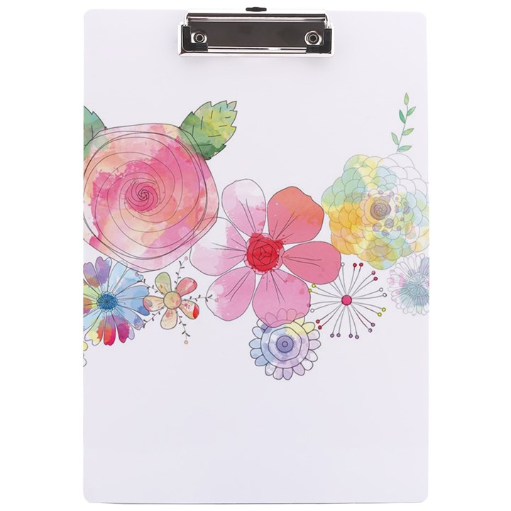 Flower-2342706 A4 Acrylic Clipboard