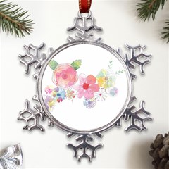 Flower-2342706 Metal Large Snowflake Ornament by lipli