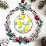 Fruit-2310212 Metal X mas Wreath Holly leaf Ornament Front