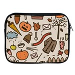 Halloween Doodle Autumn Pumpkin Apple iPad 2/3/4 Zipper Cases Front