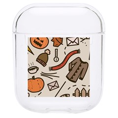 Halloween Doodle Autumn Pumpkin Hard Pc Airpods 1/2 Case