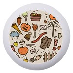 Halloween Doodle Autumn Pumpkin Dento Box with Mirror Front