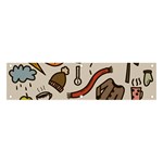 Halloween Doodle Autumn Pumpkin Banner and Sign 4  x 1  Front