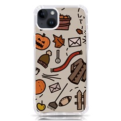 Halloween Doodle Autumn Pumpkin Iphone 14 Plus Tpu Uv Print Case by Bedest