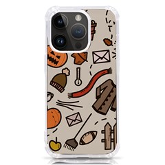 Halloween Doodle Autumn Pumpkin Iphone 14 Pro Tpu Uv Print Case by Bedest