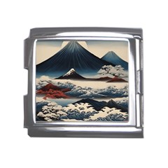 Hokusai Moutains Japan Mega Link Italian Charm (18mm) by Bedest