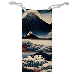 Hokusai Moutains Japan Jewelry Bag by Bedest