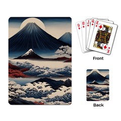 Hokusai Moutains Japan Playing Cards Single Design (rectangle) by Bedest