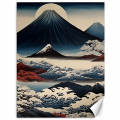 Hokusai Moutains Japan Canvas 36  X 48  by Bedest